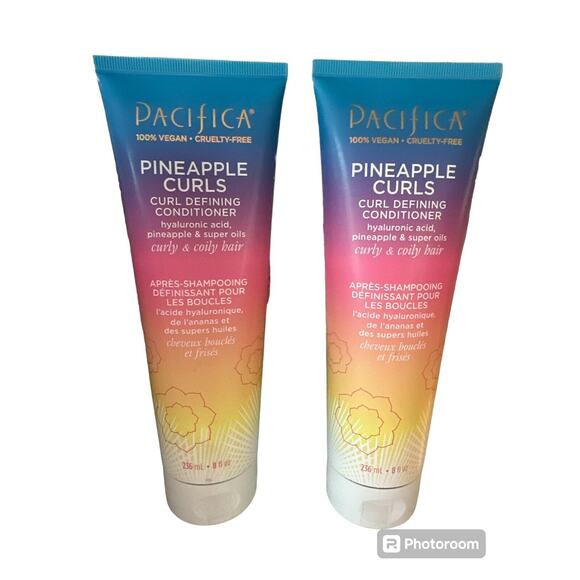 2 Pacifica Beauty Pineapple Curls Curl Defining Conditioner Hyaluronic Acid 8Oz - Picture 1 of 1